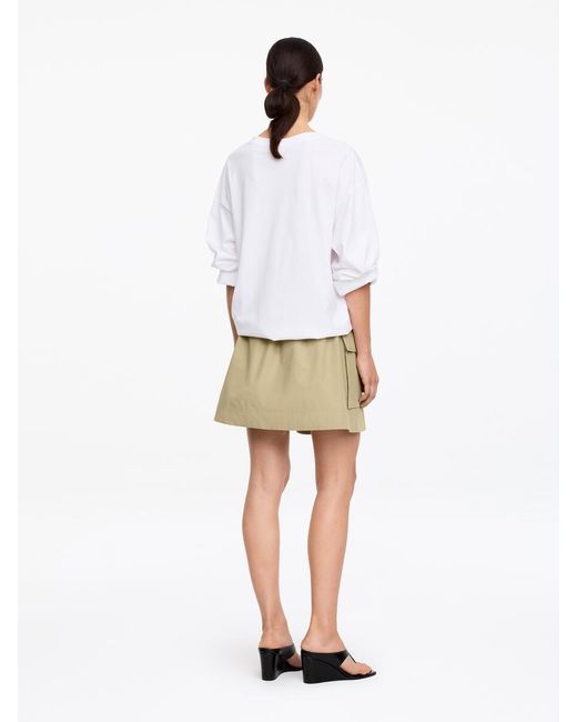 ARKET Natural Cotton Utility Skirt