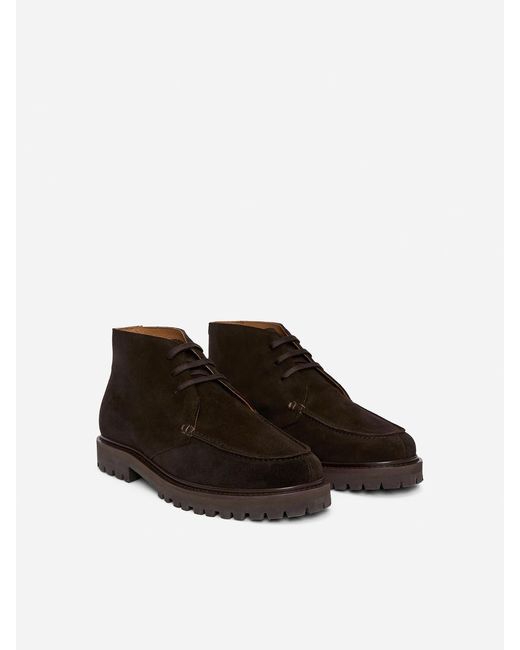 ARKET Chukka Boot Aus Veloursleder in Brown für Herren
