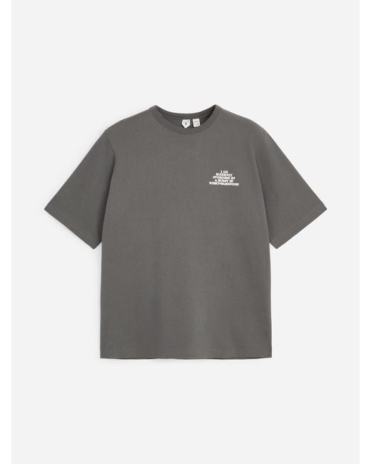 ARKET Gray Peanuts T-Shirt for men
