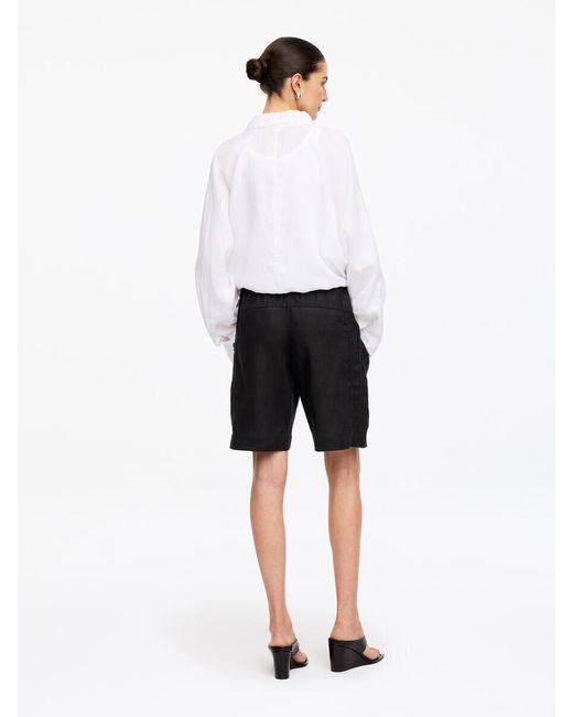 ARKET White Linen Shorts