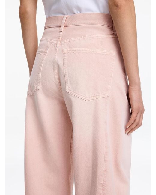 ARKET Pink Bloom Barrel Jeans
