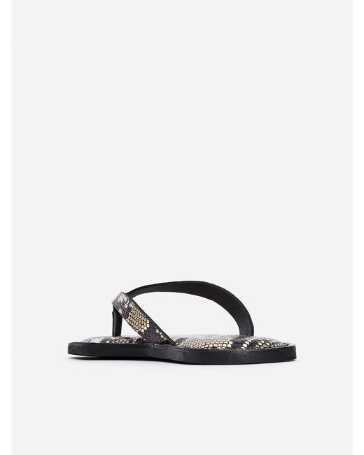 ARKET Natural Leather Thong Sandals