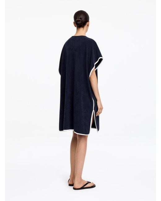 ARKET Blue Towelling Beach Dress