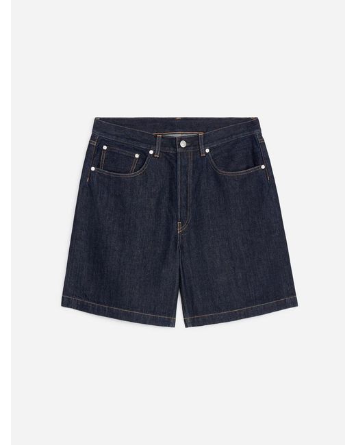 ARKET Blue Relaxed Denim Shorts for men