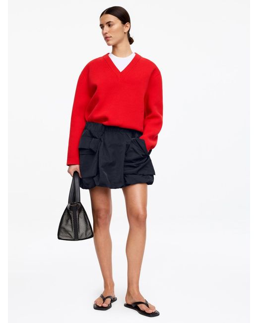 ARKET Blue Mini Bubble Skirt