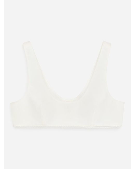 ARKET White And Laila Gohar Bralet Top