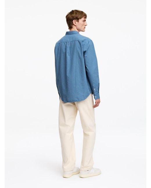 ARKET Blue Relaxed Cotton Shirt for men