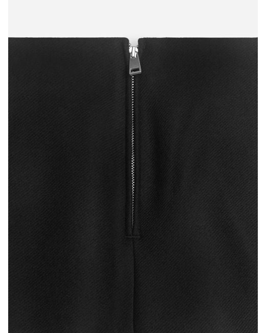 ARKET Black Wool Mini Skirt
