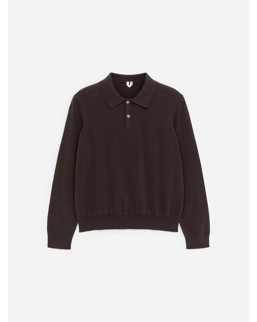 ARKET Brown Cotton Polo Shirt for men