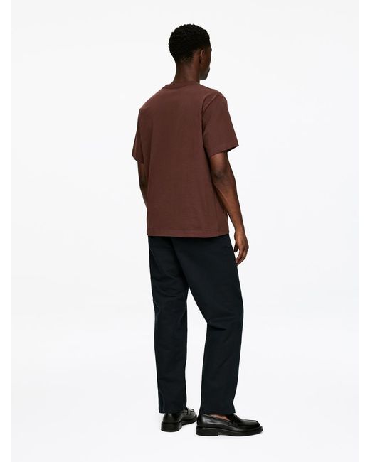 ARKET Purple 220 Gsm Relaxed T-Shirt for men