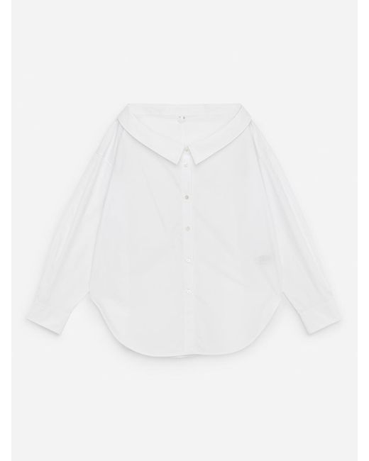 ARKET White Open-Neck Blouse