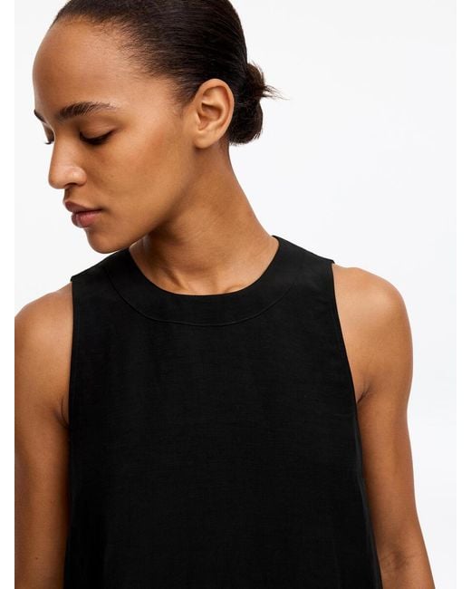 ARKET Black Straight-Cut Mini Dress