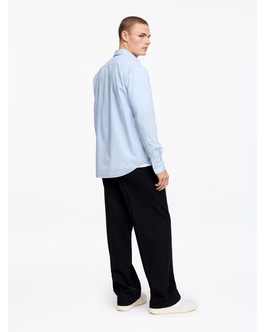 ARKET Blue Regular Cotton Lyocell Shirt for men