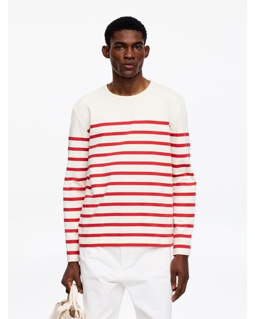 ARKET Red Long-Sleeve T-Shirt for men