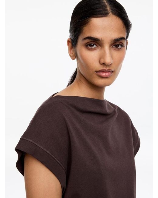 ARKET Purple Twisted Top