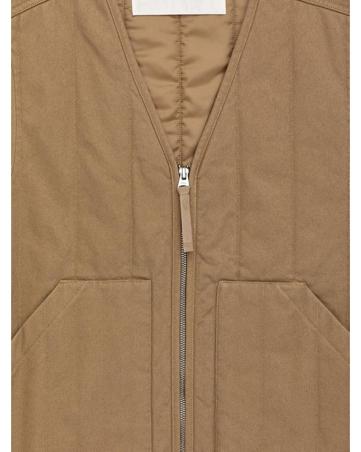 ARKET Natural Quilted Workwear Vest for men
