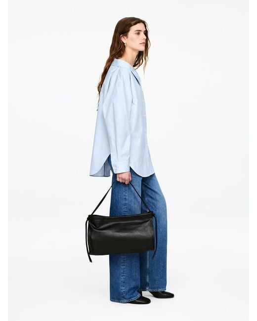 ARKET White Open-Neck Blouse