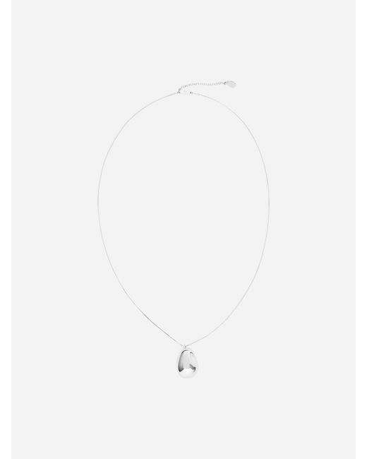 ARKET Gray Plated Pendant Necklace