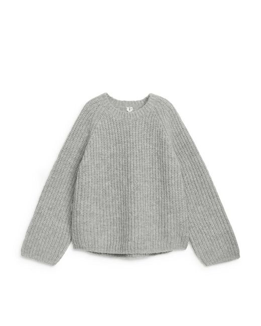 ARKET Gray Pullover Aus Wolle Und Alpaka
