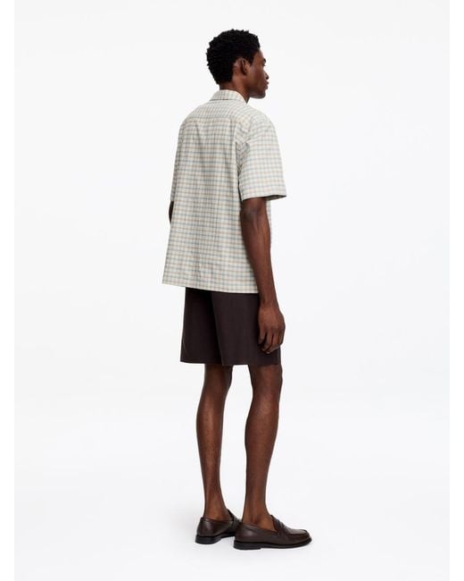 ARKET White Seersucker Resort Shirt for men