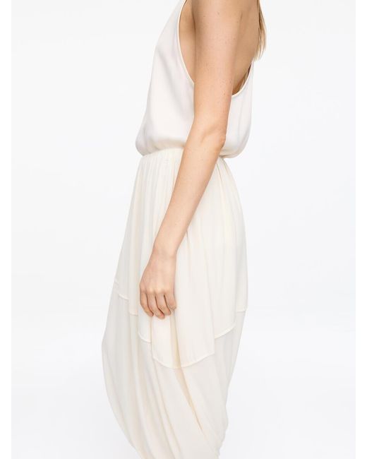 ARKET Brown Draped Maxi Skirt