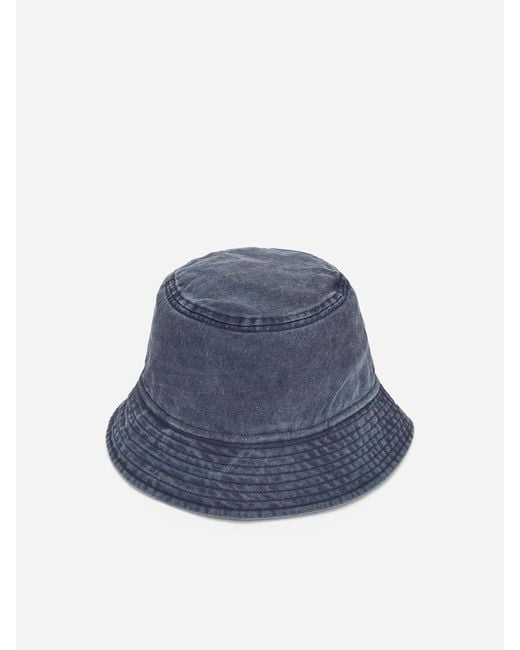 ARKET Blue Cotton Bucket Hat