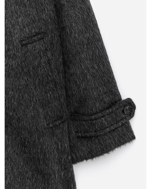 ARKET Black Mantel Aus Wolle Und Alpakawolle