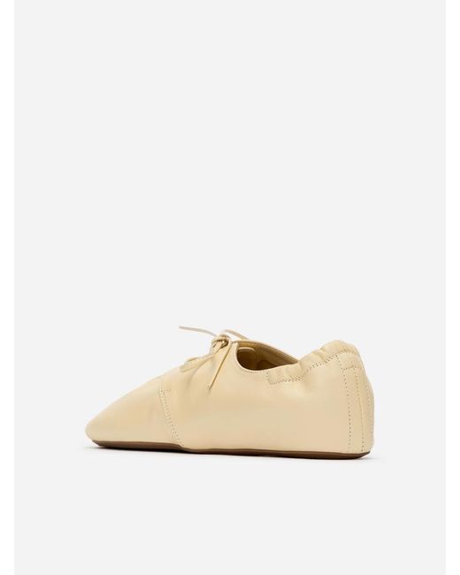ARKET Natural Soft Leather Lace-Up Shoes