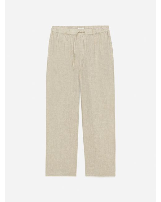 ARKET Natural Relaxed Linen Trousers for men