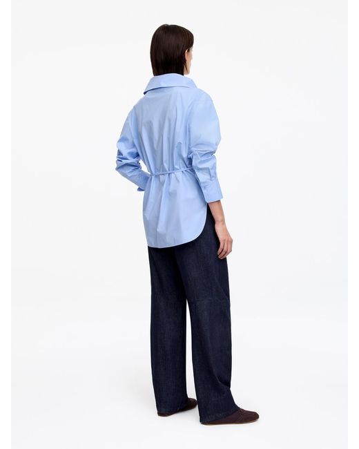 ARKET White Wide-Collar Blouse