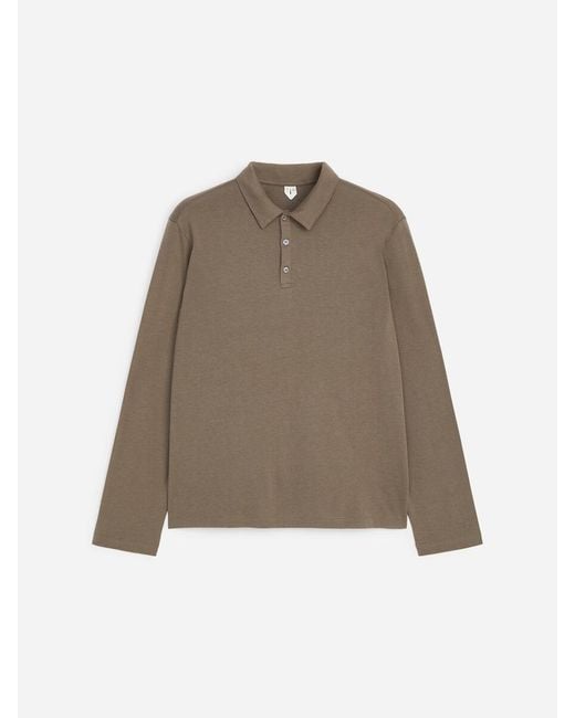 ARKET Natural Lightweight Polo Shirt for men