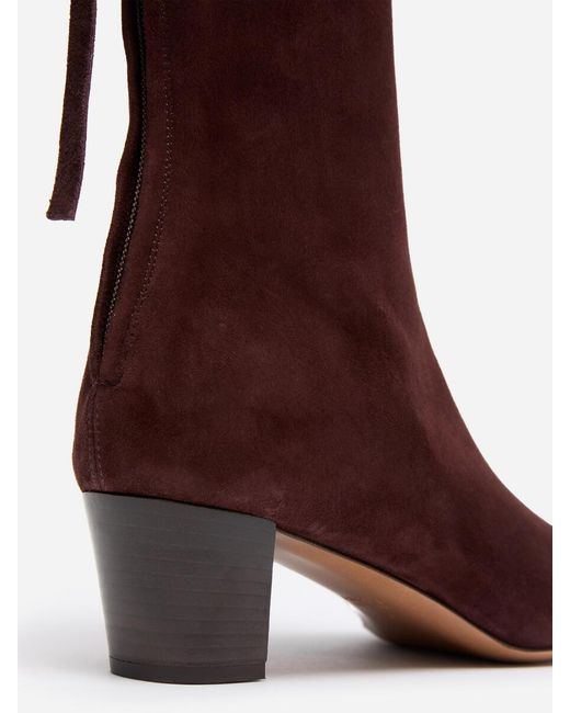 ARKET Natural Suede Ankle Boots