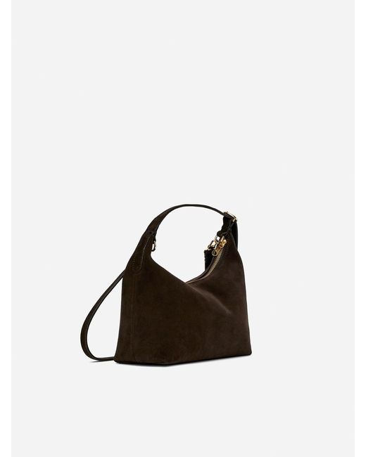 ARKET Black Split Suede Bag