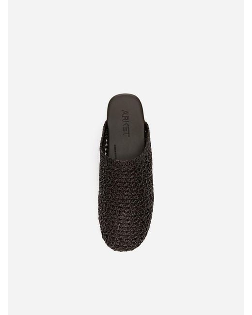 ARKET Natural Crocheted Slippers