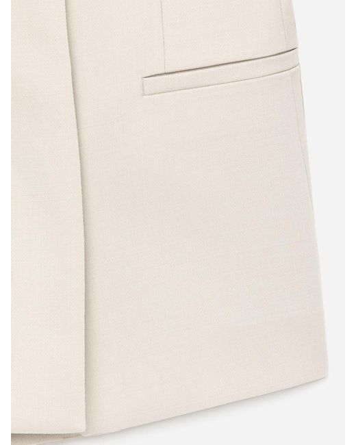 ARKET White Open-Neck Blazer