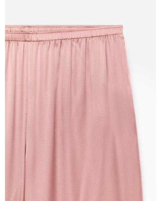 ARKET White Silk Stretch Trousers