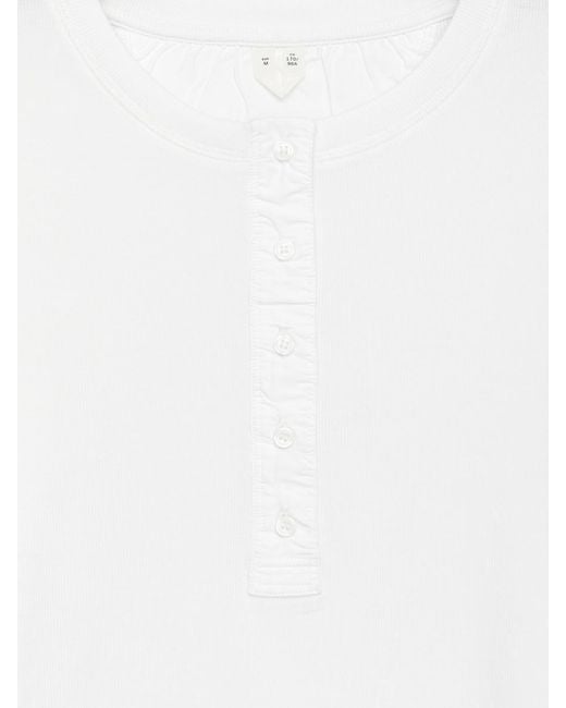 ARKET White Buttoned T-Shirt