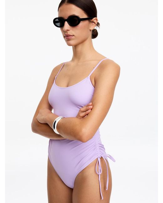 ARKET Purple Strap Swimsuit