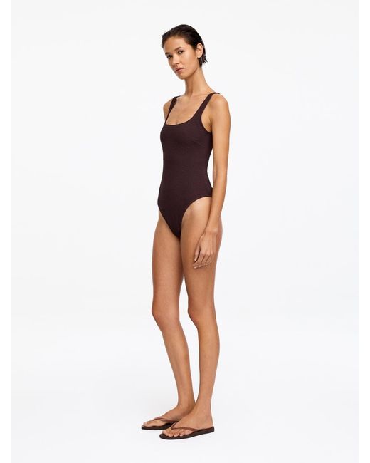 ARKET White Structured Swimsuit