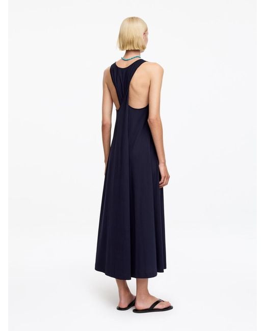 ARKET Blue Twisted Back Maxi Dress
