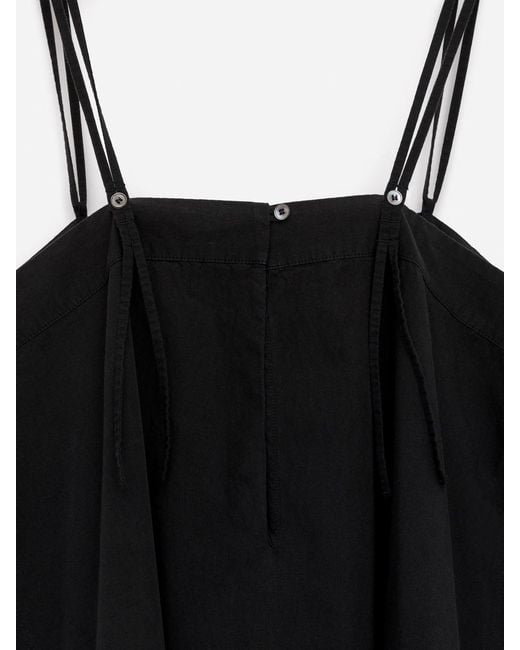 ARKET Black Embroidered Strap Dress