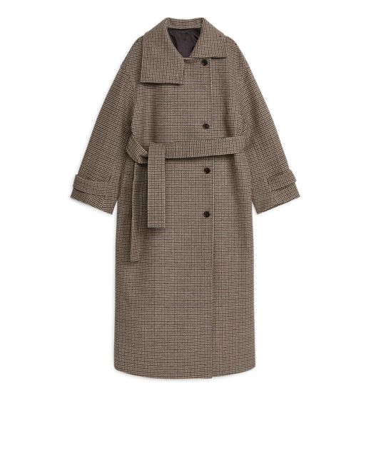 ARKET Gray Oversized Wool Coat
