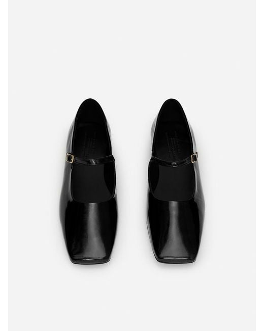ARKET Black Mary Jane Flats
