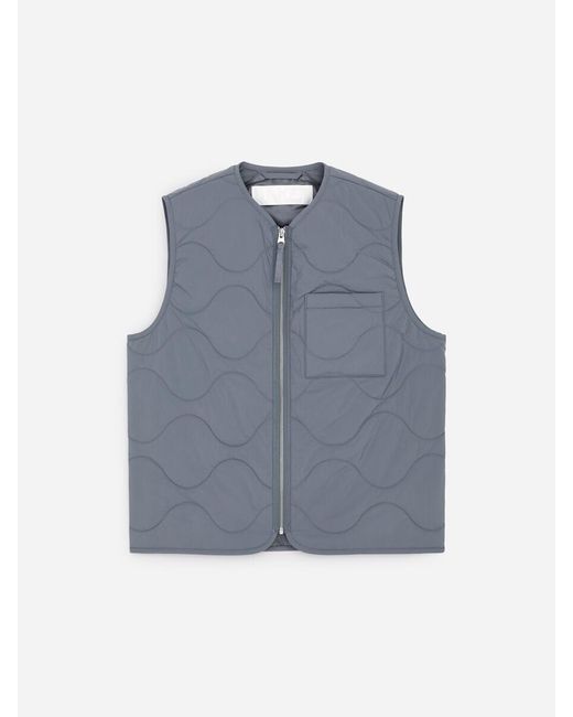 ARKET Blue 2-In-1 Quilted Liner Vest for men