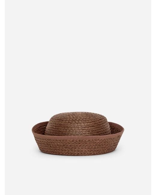 ARKET White Folded-Brim Straw Hat
