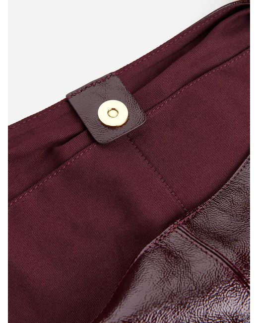 ARKET Brown Tasche Aus Glänzendem Leder