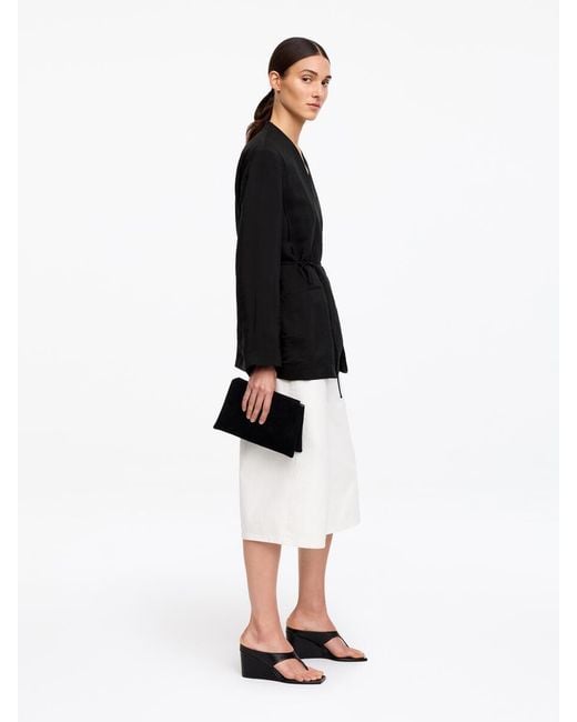 ARKET Black Wrap Blazer