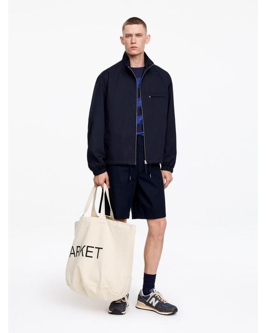 ARKET Blue Large Beach Tote for men