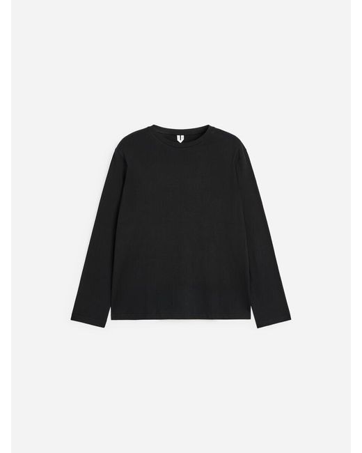 ARKET Black Regular Long-Sleeve T-Shirt for men