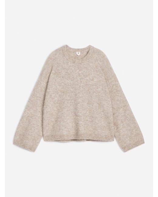 ARKET Natural Alpaca-Wool Blend Jumper